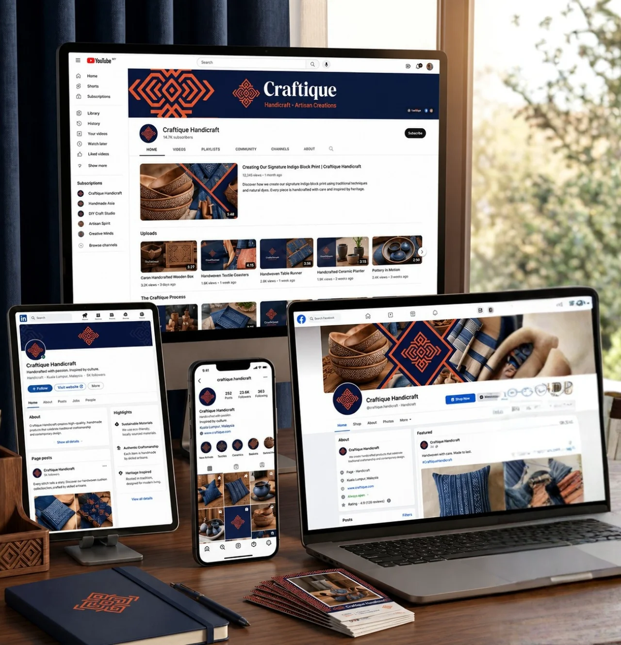 Craftique social media kit