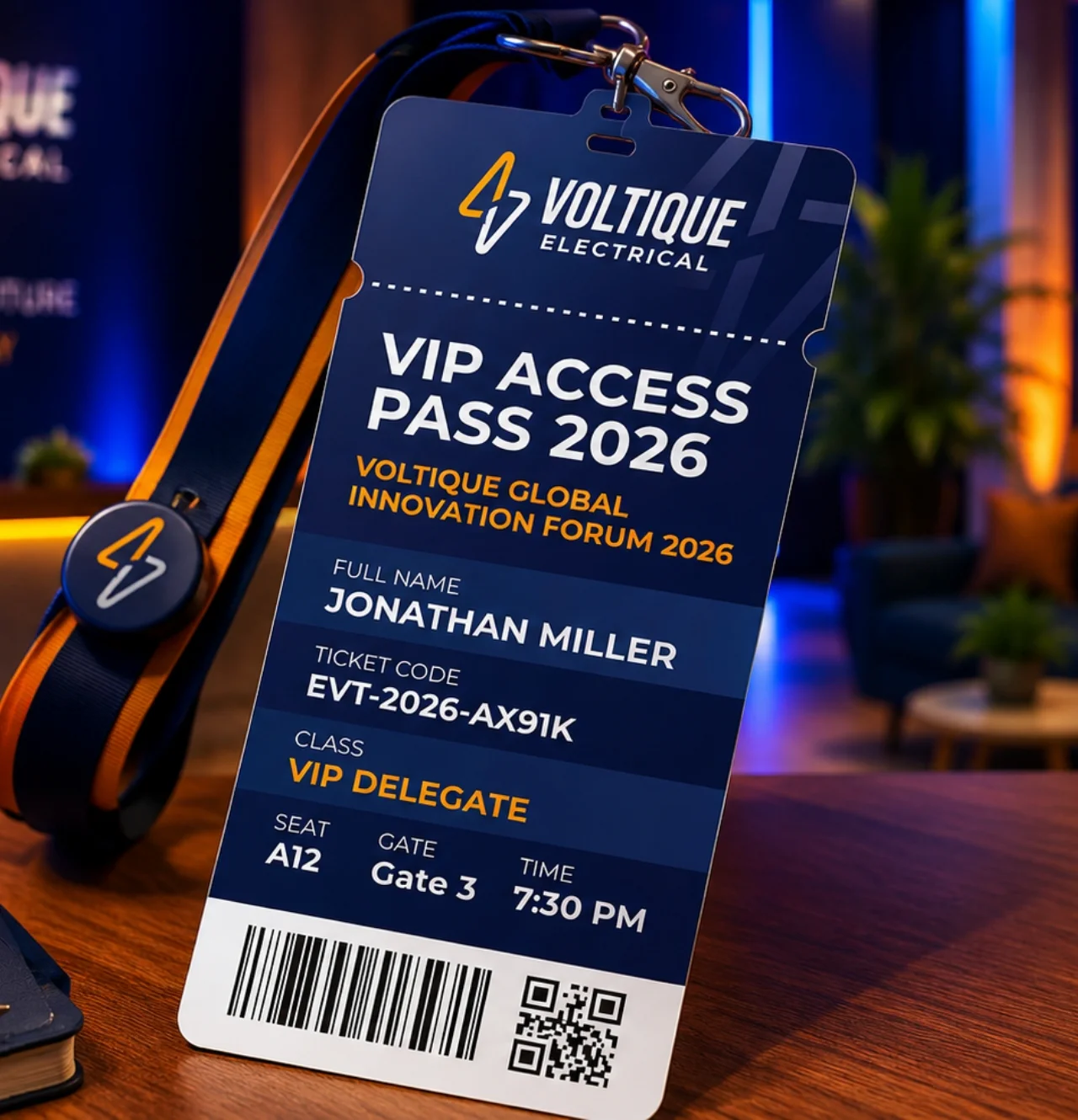 Voltique Electrical VIP access pass