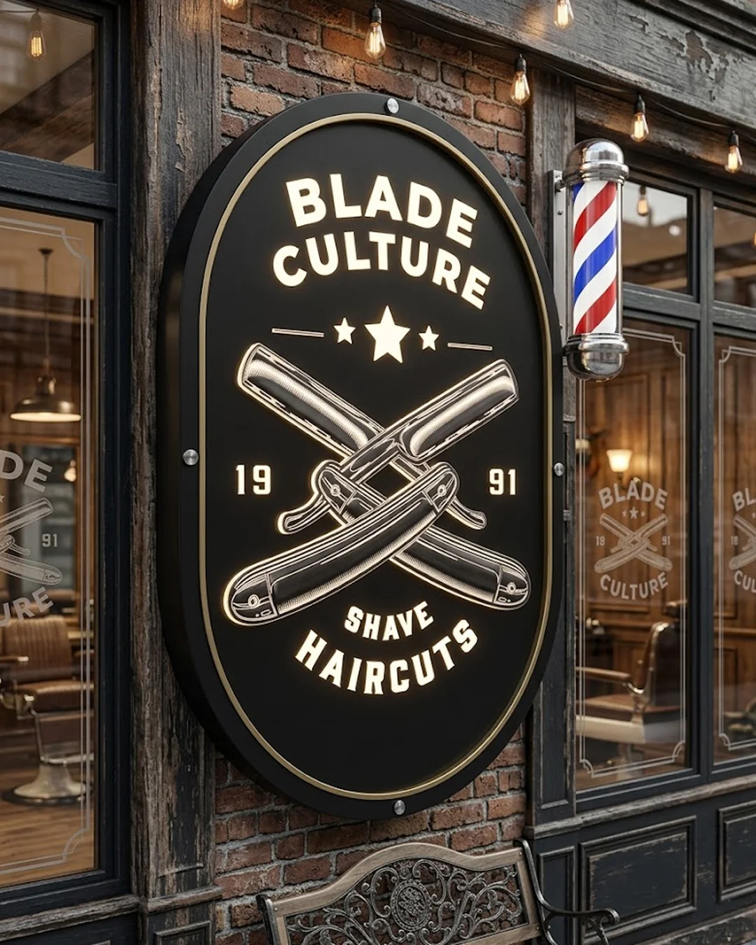 Blade Culture storefront signage
