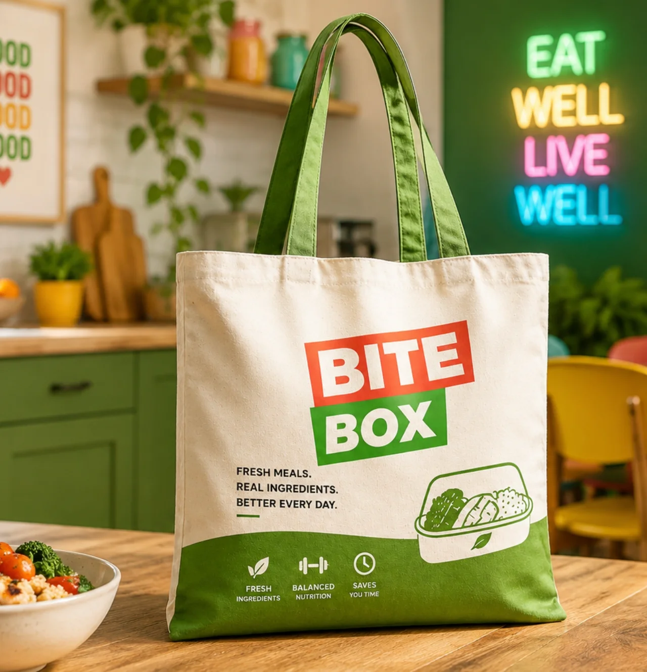 Bite Box tote bag