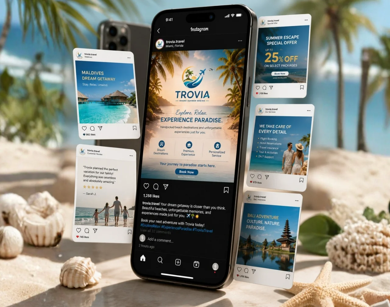 Trovia social media graphic 5-pack set
