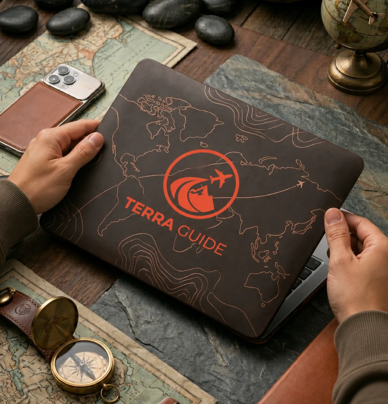 Terra Guide laptop cover